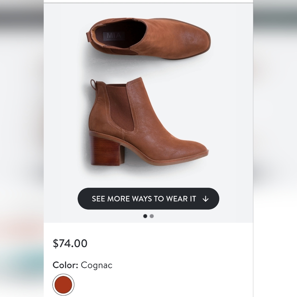 MIA Make suede boots size 9